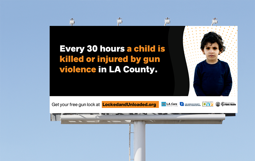 gun safety billboard